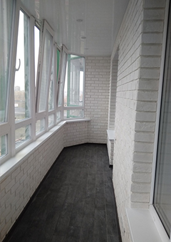 Остекление углового балкона без отделки в доме II-29 - фото 9